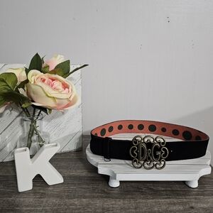 DOLCE & GABBANA Vintage belt with D&G buckle, EUC